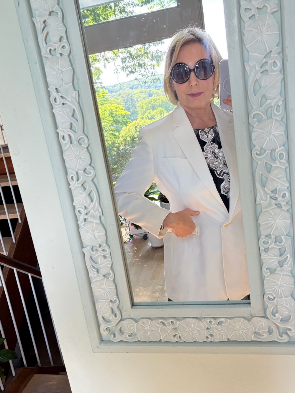 Lauren Ralph Lauren White Tailored Blazer - Picture 4 of 11